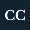 White letters "CC" on a navy background.