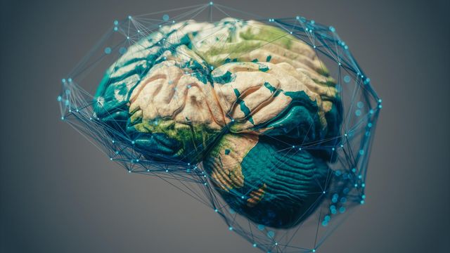 3D-rendered brain shaped like Earth with neural network overlay, symbolizing global Alzheimer’s research. 