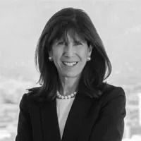 Credit: Mara Aspinall Greyscale heashot of Mara Aspinall.