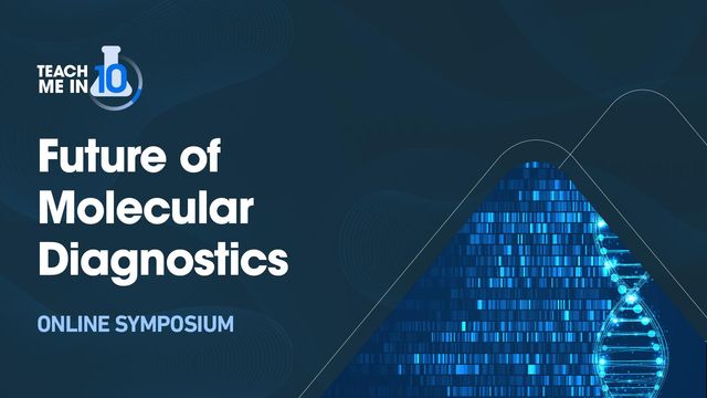 Symposium details alongside images of DNA ladders 