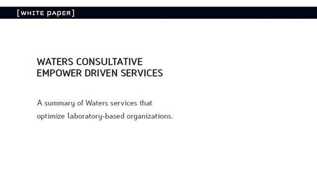 Waters Consultative Empower Driven Services 